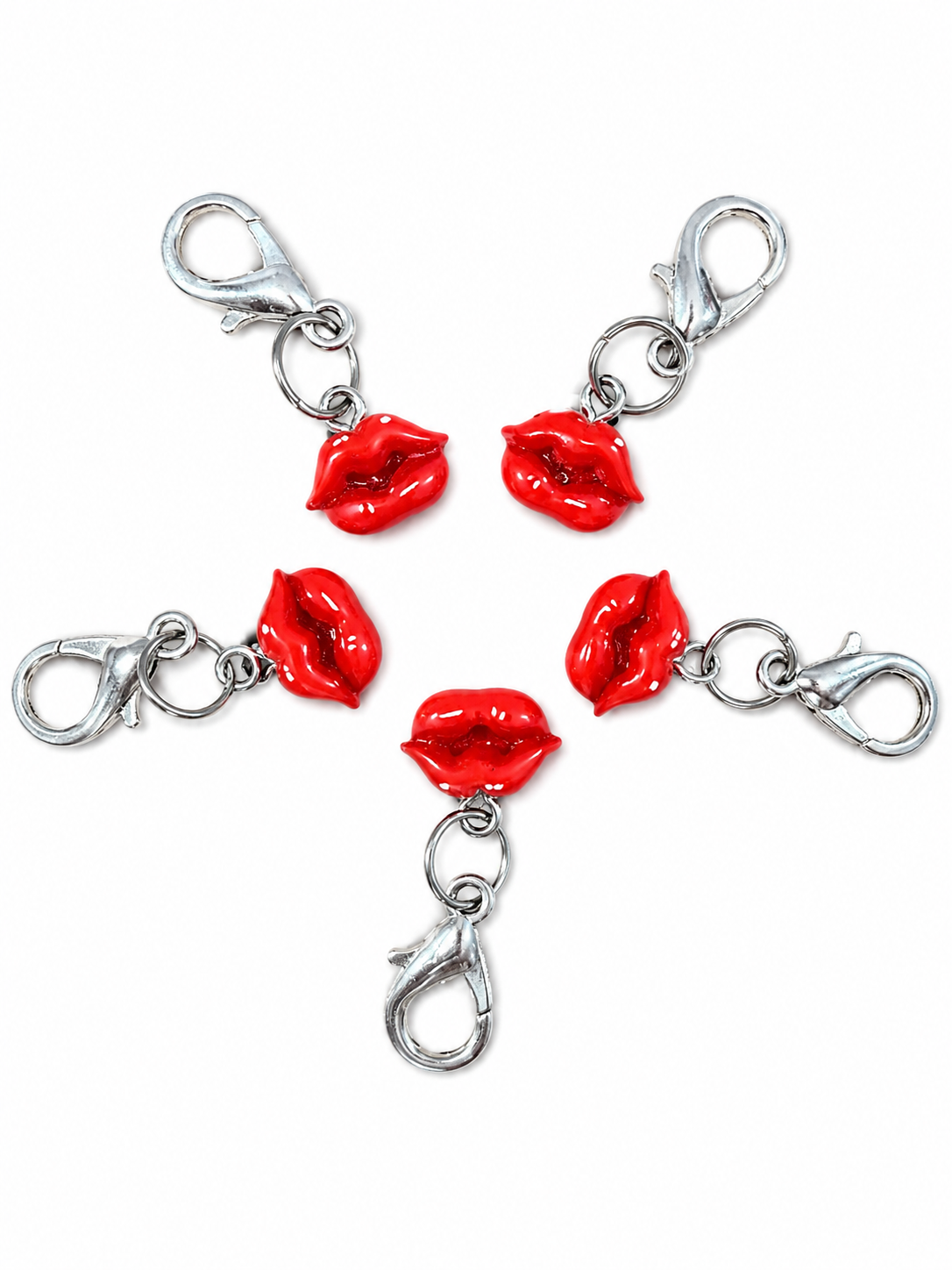 Kissy Lips Stitch Markers