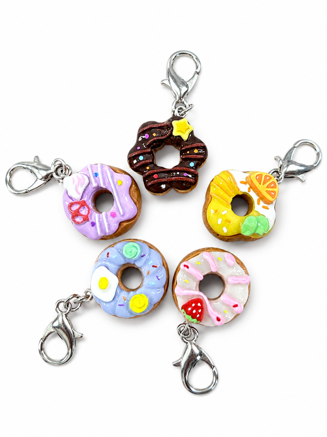 Fruit Glazed Donut Stitch Markers
