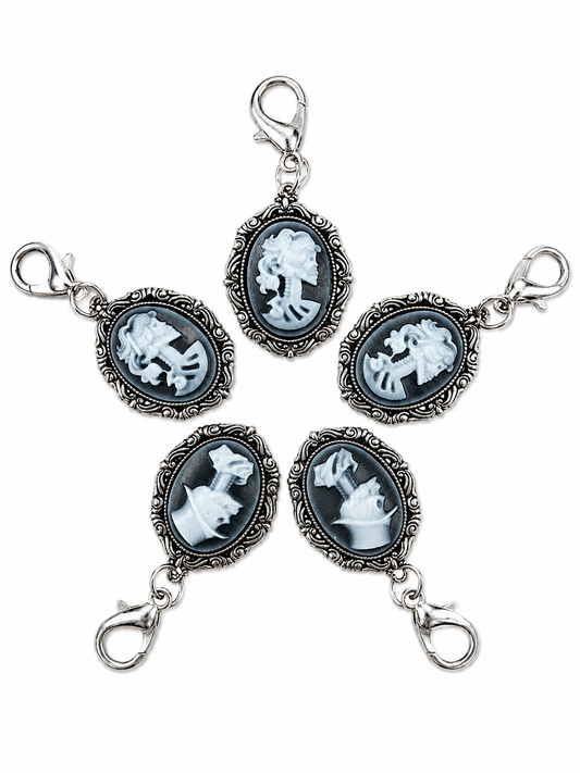 Skeleton Silhouette Stitch Markers